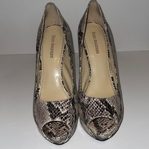 Snakeskin Enzo Angiolini Heels Sz 9.5